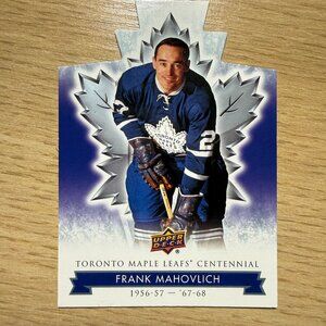 2017 Upper Deck Toronto Maple Leafs - Centennial Blue Die Cut - Frank Mahovlich
